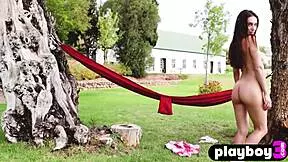 Petite big tits teen gloria sol shows amazing natural body outdoors