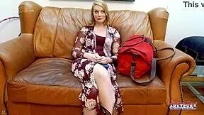 Busty Blonde Cutie Rubs Her Twat And Gets Pussy Deeply Fucked