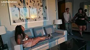 Fat Ass Lesbians Fuck The Young 18+ Neighbor Next Door. They Lick Pussy And Cum On Faces.