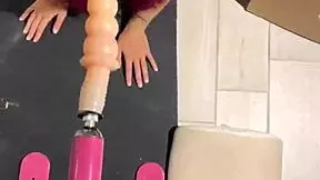 My Sex Machine Fucks Deep Throat With Huge Dildo!