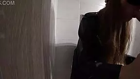 fucking a stranger in the mall toilet feels so risky and thrilling