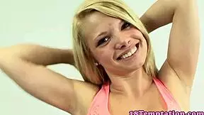 Real Teen 18+ Aggressively Tugs and Sucks Massive Cock