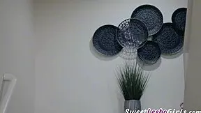 Petite Blonde Teen Fucks Roommate With Strap-On