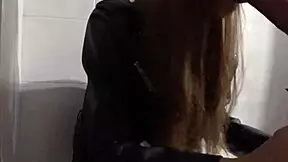 fucking a stranger in the mall toilet feels so risky and thrilling