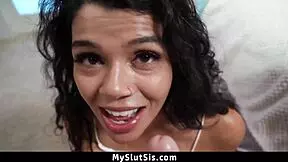 harley haze undresses in front of stepbro before shower