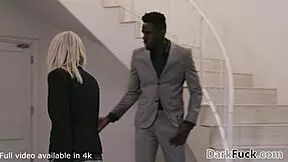 Blonde Teen 18+ Is Attracted To Her Black Step Dad