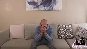 Cheating girlfriend throat-fucked by office bully