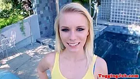 Beautiful Teen Tugging And Sucking Outdoors