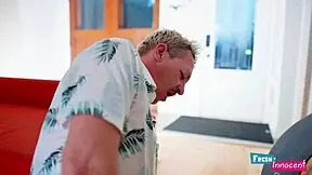 Petite 18+ babe gets nailed in ass while stuck in washing machine