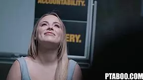 In this hardcore reality, Arab petite Kenna James blows big cock POV with Reagan Foxx and Anna Claire Clouds.