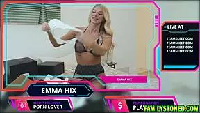 i'm stepdaughtemma hix playin with my pussy while unboxin fan gifts on live cam