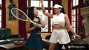 mommys girl - mischievous kimmy kimm learns tennis to spend time with crush stepmom romi rain