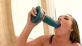 Jocelyn pink cougar milf huge cock pov blowjob and cum facial 😈