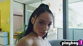 Black Lingerie On Perfect Ebony Teen Looks Amazing And Babe Alexis Tae Enjoyed It