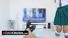 Liberal stepdaughter seduces conservative stepdad to vote