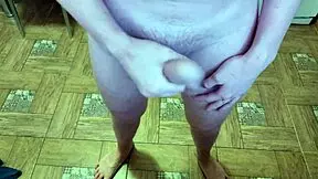 Relaxing living room massage session for cute teen schoolboy with close-up views