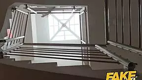 Fake hostel - freckle faced young 18+ blonde girl with pert nice ass and big red nipples and big natural tits creeped on the fucked hard and rough in her room rimming and great sex