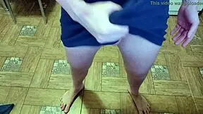 Relaxing living room massage session for cute teen schoolboy with close-up views