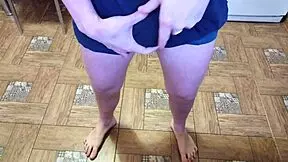 Relaxing living room massage session for cute teen schoolboy with close-up views