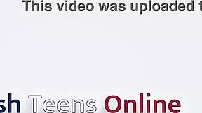 Naughty student gets spanked by head girl and squirts wildly