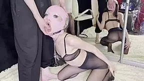 Skinny teen Nicolewet endures degrading piss fuck session