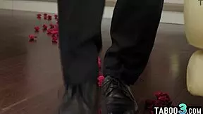 Petite Hungarian blonde Bonnie Dolce surprises her lover with wet blowjob and anal.