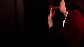 Does this student suck cock at the gloryhole?