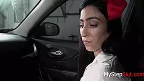 lift that skirt, teen, step dad commands after jasmine vega