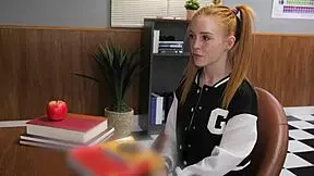 madi collins swallows principal's bbc to avoid suspension, rides tight pussy