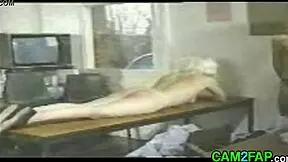 Blonde Teen 18+ Faces Classroom Punishment.