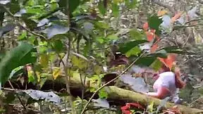 Guy Pays To See My Pussy In Ecological Park, So I Show Him In The Bush
