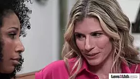 busty milf stepmom lets ebony stepdaughter lick shaved pussy