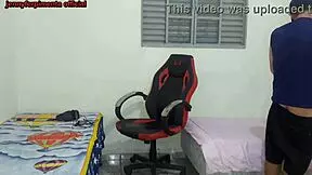 Stepsister Changes Clothes Near Stepbrother, Leading To Fucking On Gamer Chair