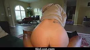 banging my stepsister's big round booty in pov.