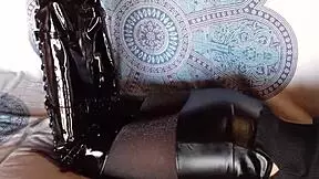 Look at that total black outfit with fishnets and boots!