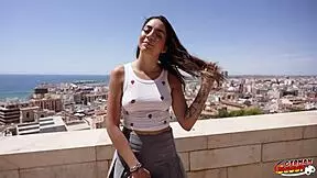 german scout - latina girl kitty love pick up for casting fuck with massive cum feels rough and emotional.