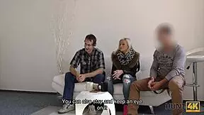 Neighbor guy becomes cuckold when he sells his girlfriend for sex