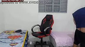 Stepsister Changes Clothes Near Stepbrother, Leading To Fucking On Gamer Chair