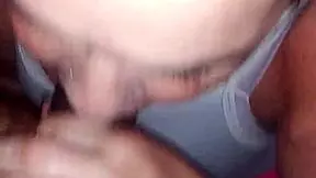 Mature Mom Sloppily Sucks Young Big Black Cock