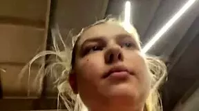 Public workout with masturbation