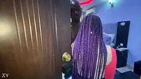 old man orders petite african prostitute to hotel room for rough fuck