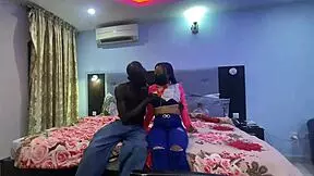 old man orders petite african prostitute to hotel room for rough fuck