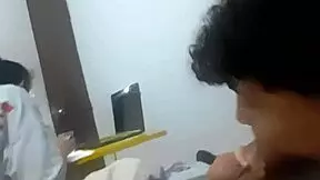 Is this latina amateur petite home visit turning taboo in cousins' room?