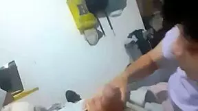 Is this latina amateur petite home visit turning taboo in cousins' room?