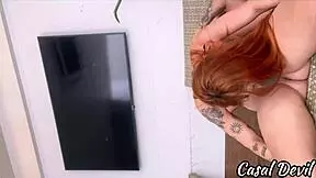 Essa Ruiva Safada Faz Uma Garganta Profunda Deliciosa - Gozada Na Cara