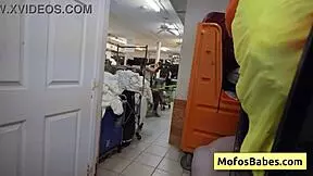 sexy teen brunette with big ass fucked in laundromat nikki mars jason legend 😍