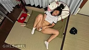 Petite Japanese Babe Feels Intense Orgasm From Self-Pleasure