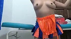 During Work Hours, He Records Himself Inserting An Anal Plug Into His Latina Ass.