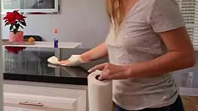 Jill Kassidy gets doggy style pussy pounding and swallows mouthful of cum.