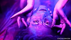 horny babe poses and caresses herself on camera